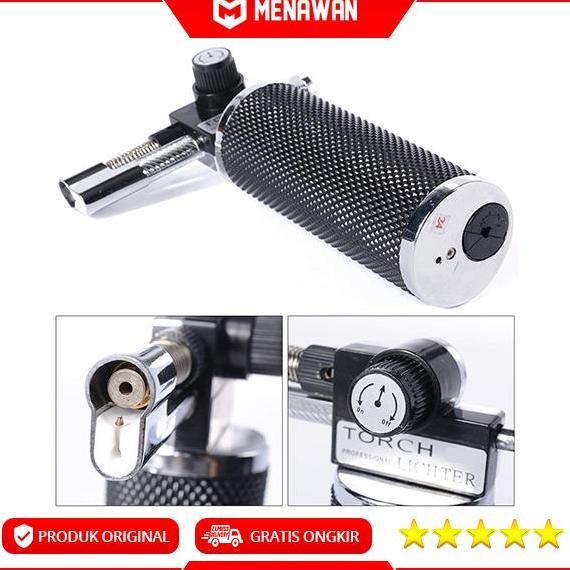 Kadokita- Torch Turbine Lhter Jet Flame Korek Api Gas Butane Bara Anti Angin