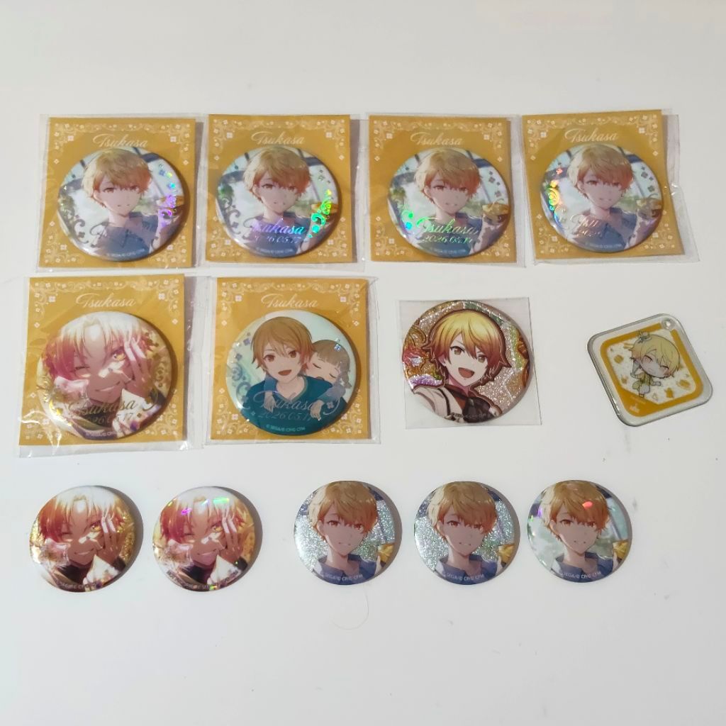 Project sekai tsukasa various badges and keychain