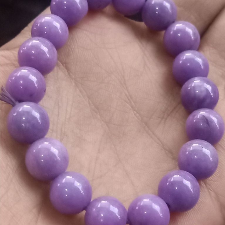 natural giok Birma purple