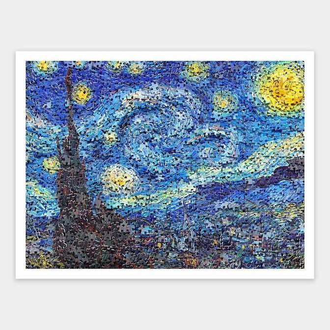 SALE Pintoo Puzzle in Puzzle Van Gogh's Starry Night 1200pcs H2247