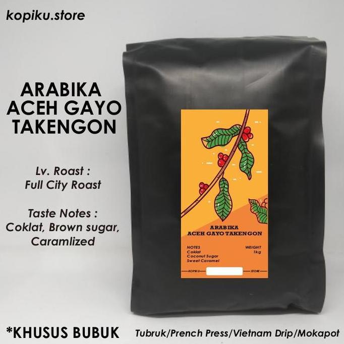 KOPI BUBUK ARABIKA GAYO 1 KG (TAKENGON)