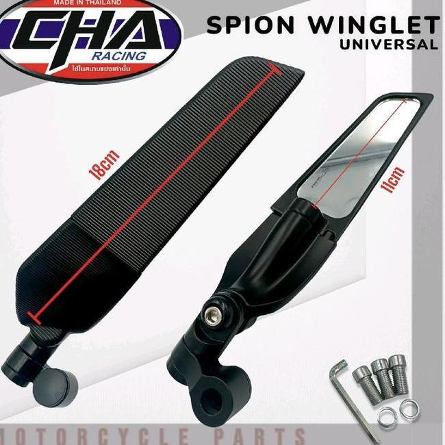 Spion Winglet Full Aluminium Universal Untuk Motor Beat Mio Vario Scoopy Nmax Adv Pcx Dll Aksess Ken