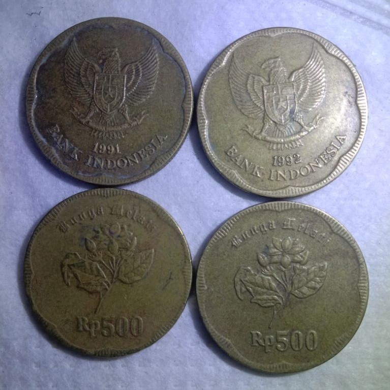 Uang Koin 500 Rupiah 1991 Asli Kuningan  Koleksi Investasi