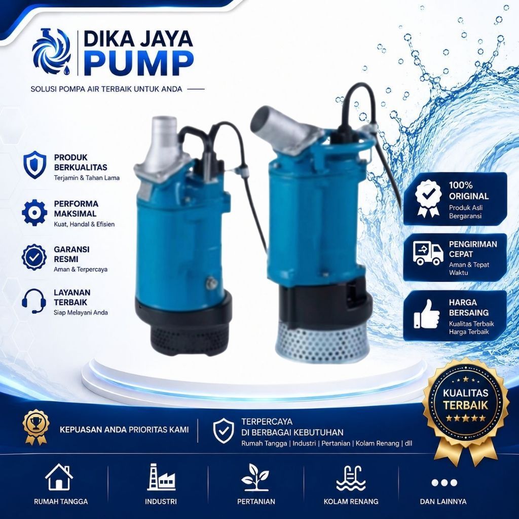 Pompa Celup Air Kotor ROTOR KTZ 23.7 Submersible Pump 5Hp 3Phase 2inch