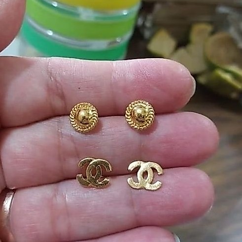 anting tusuk - emas 24k (LM) - emas 99,99- 2gr