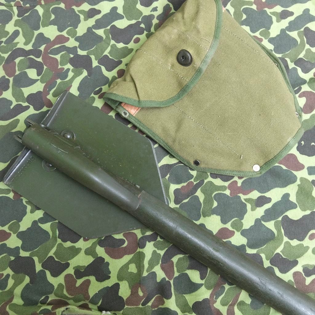 sekop tentara jadul pacul militer sarung kanvas sekop jeep tentara aksesoris mobil tentara truck mil