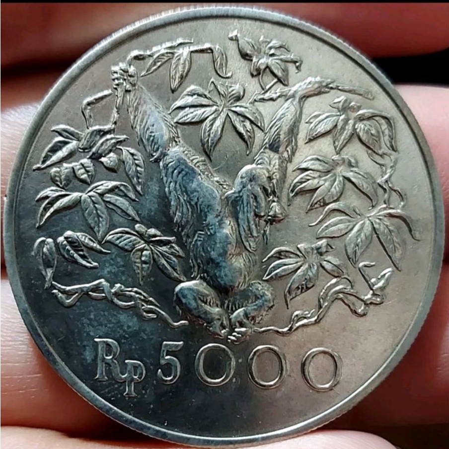 koin kuno indonesia 5000 perak edisi 1974