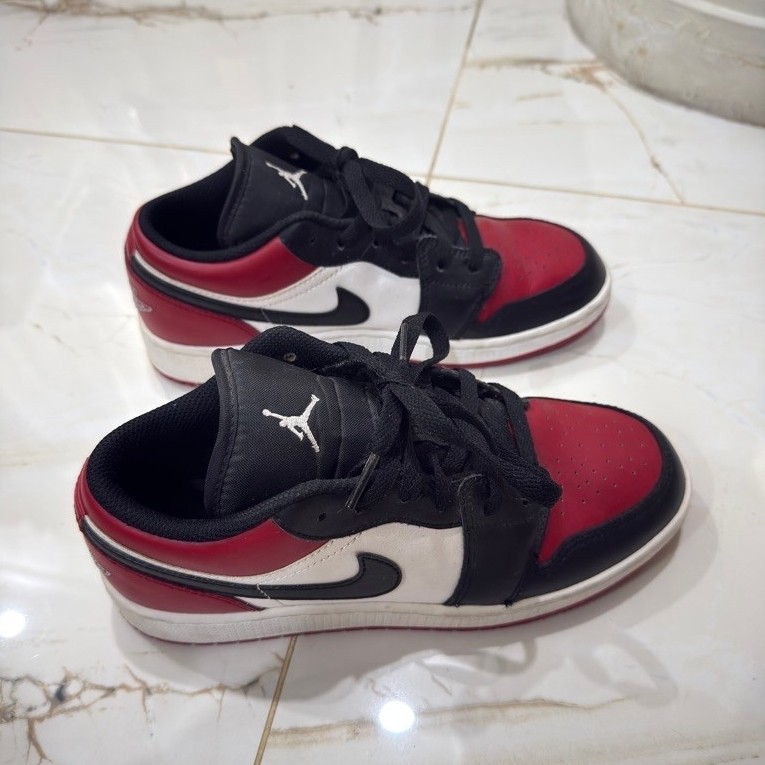 (Preloved) Nike Air Jordan 1 Low (Merah Hitam Putih) ORI‼️