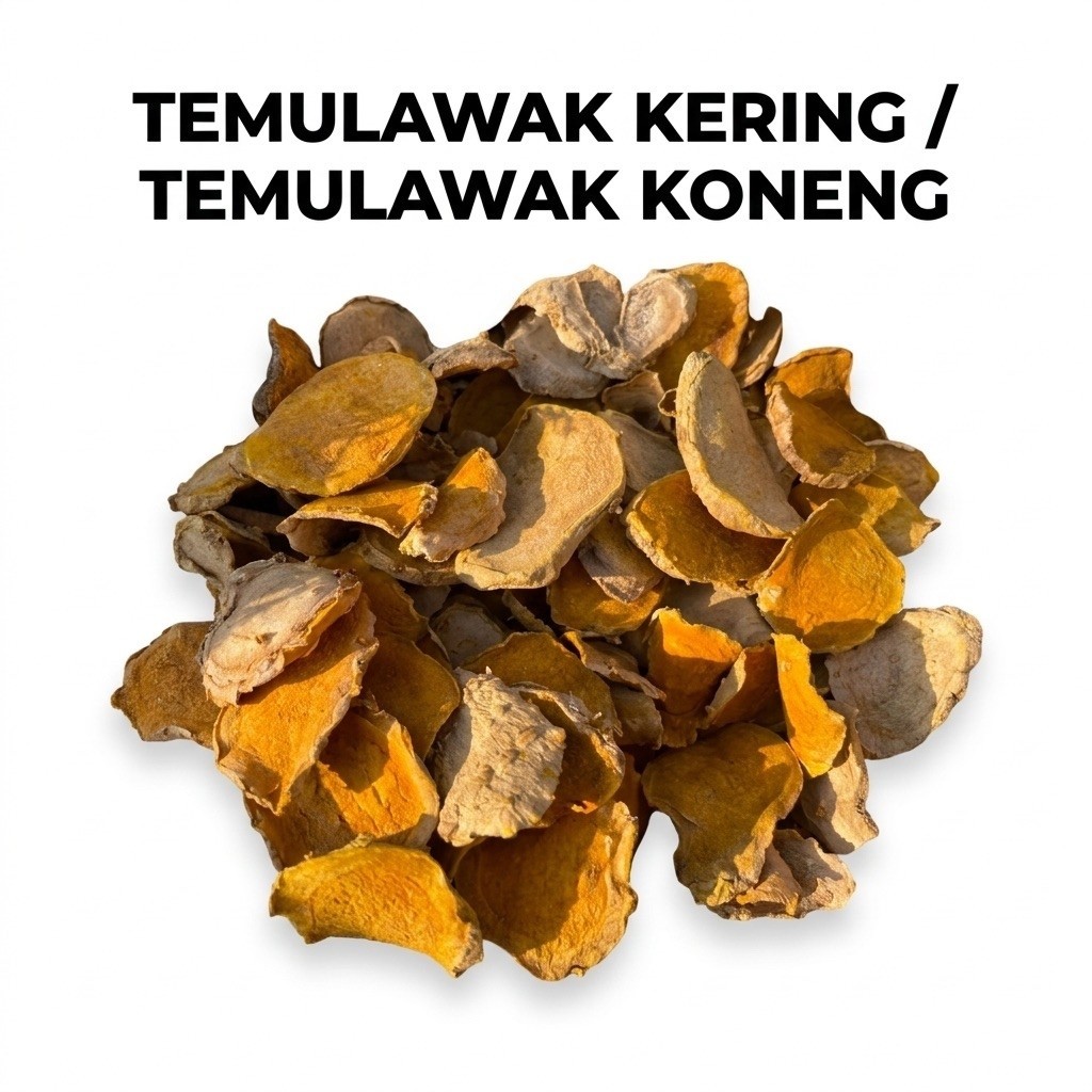 temulawak kering asli pengeringan sinar matahari / temulawak kuning