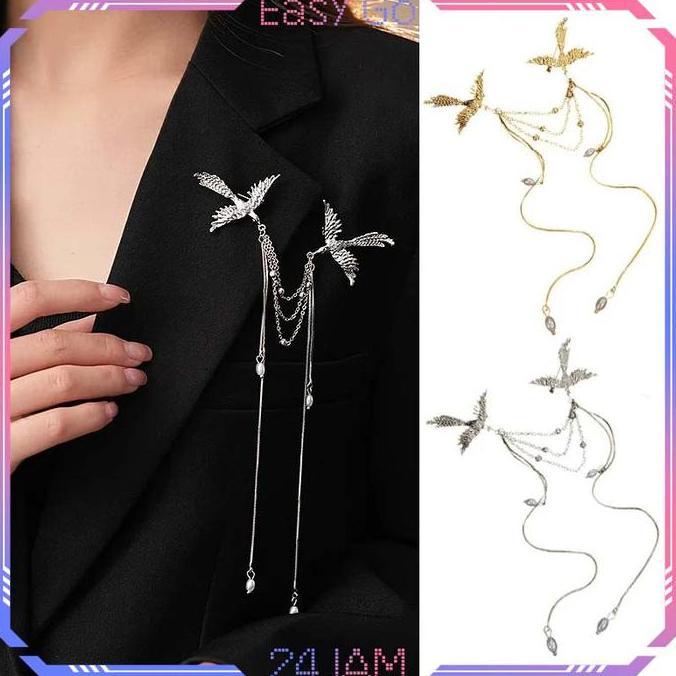 LIBRAMINDD Bros Rantai Wanita Pin Bros Rantai Phoenix Bros Pin Rantai Jas Lapel Pin Rantai Bros Kera