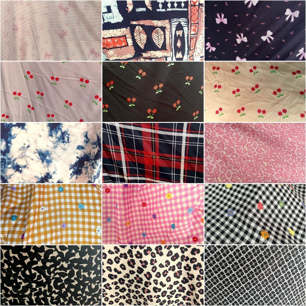 1/2 meter Kain Rayon | Katun Rayon | Bahan Rayon | Kain Meteran | Katun Rayon Motif | Bahan Import