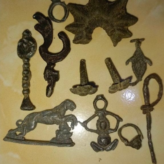 Keris Nogo Sari Sosro Mini - Aksesori Paranormal, Desain Mini Kuningan, Cocok untuk Koleksi atau Kep