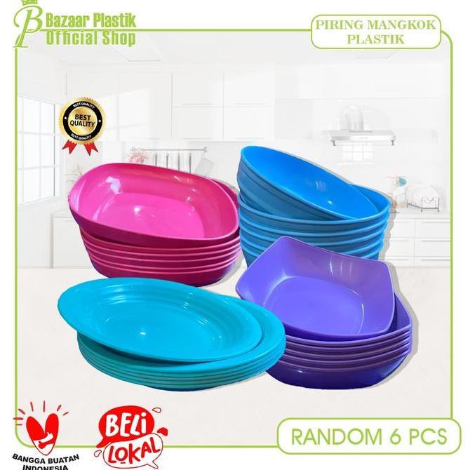 LBRTY Piring Plastik / Mangkok Plastik / Piring Sambal Plastik / Piring Snack Plastik Dengan Pilihan