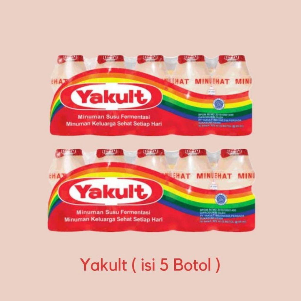 (Instan - Bojonegoro) 2 Pack Yakult Minuman Susu Fermentasi 1 pack isi 5 Botol Minuman Keluarga Seha