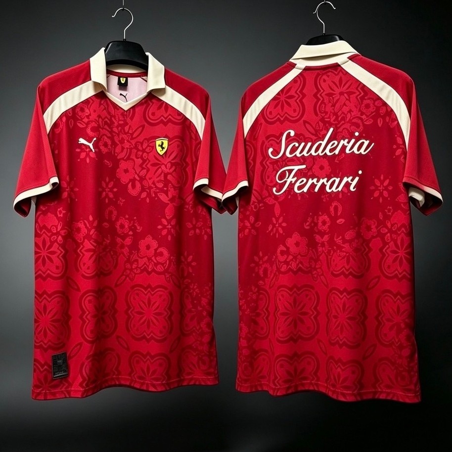 Jersey Scuderia Ferrari Singapore Edition Merah