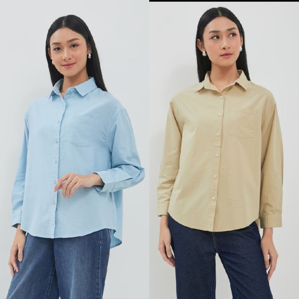 atasan kemeja wanita geela ghiana