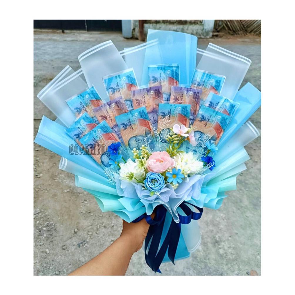 TERLARIS BUKET UANG ASLI 10 LEMBAR / Money Bouquet / Buket Uang / Buket Uang Asli / Buket Wisuda / B