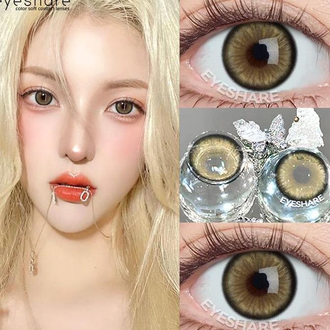 Yes- Eyeshare Softlens Gray 14.5Mm 1Pasang B Eyes Lensa