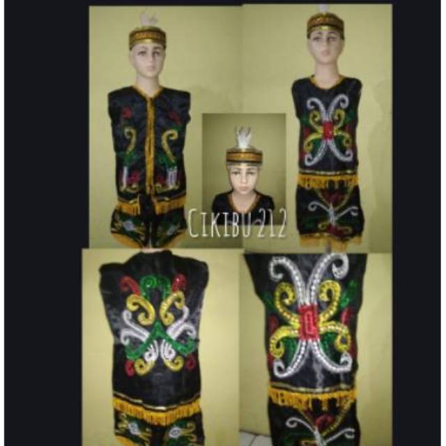 Baju adat kalimantan timur anak