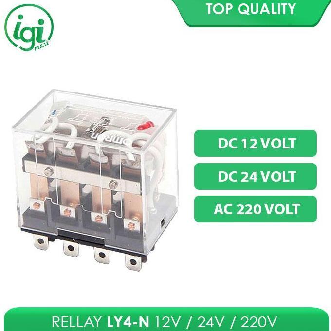 RELAY LY4 12V / RELAY LY4N 24V / RELAY LY4-N 220V 14 PIN
