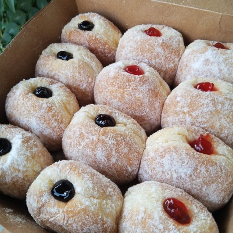 bomboloni strawberry | blueberry | durian 1/2 lusin isi 6pcs