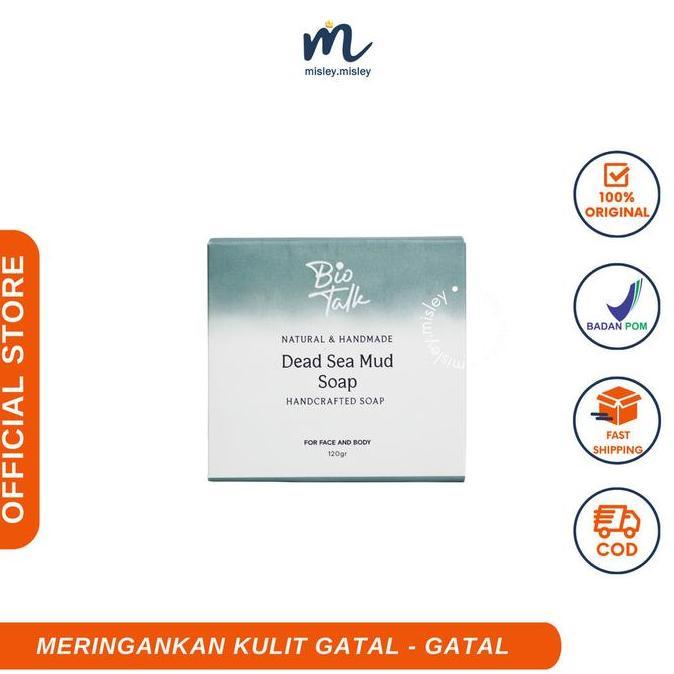 Oilihan - Biotalk Dead Sea Mud Soap 130Gr & 60Gr | Sabun Mandi Lumpur Laut Mati Natural Handmade Unt