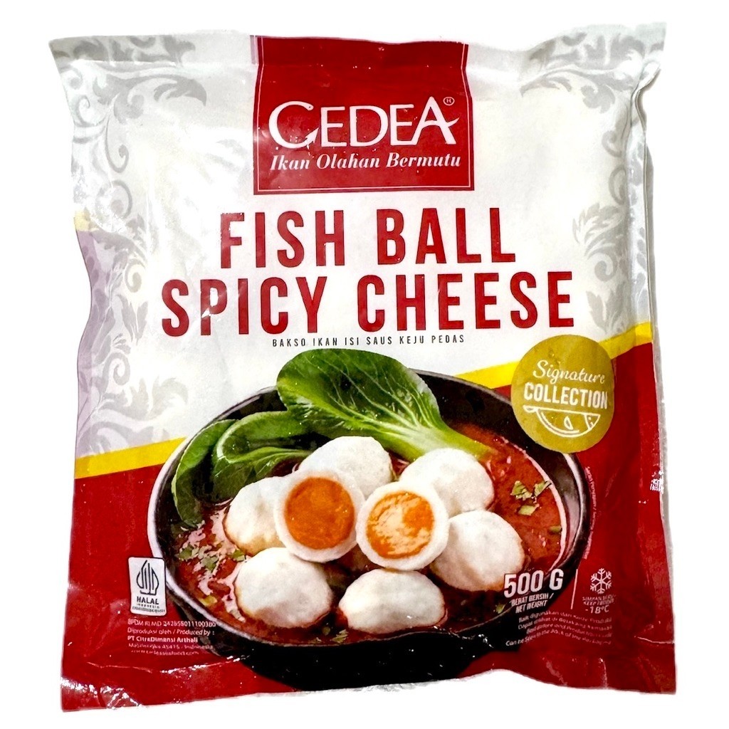 Cedea Bakso Ikan Fish Ball Spicy Cheese 500g