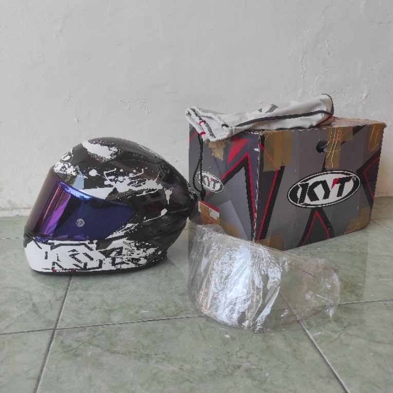 Helm KYT NFR Neutron White Black Second Mulus