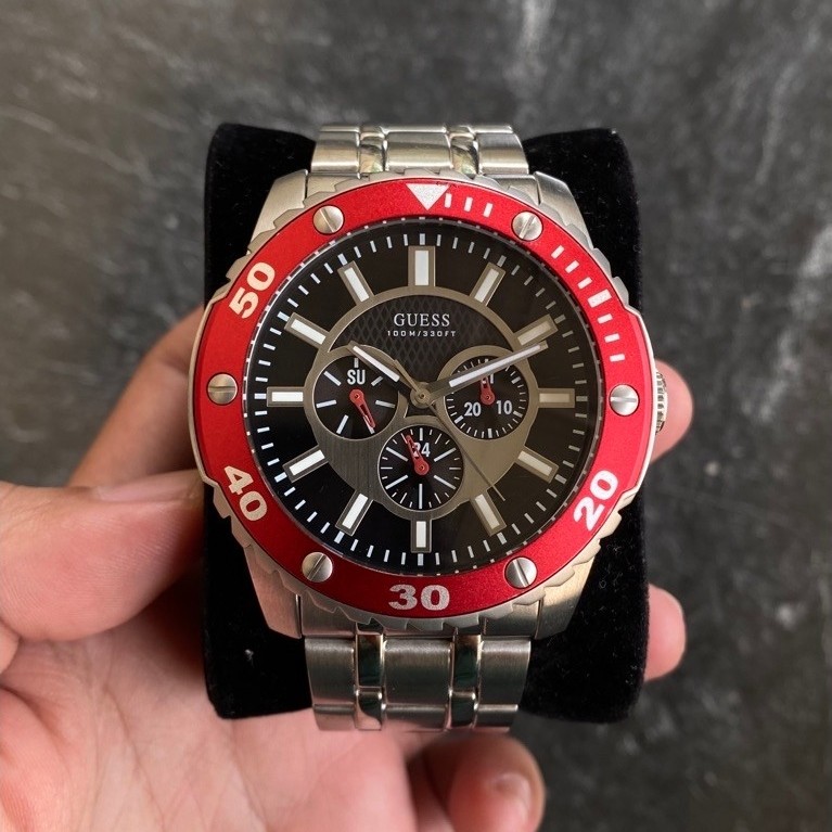Jam Tangan Pria Guess W0179G1 Original Second