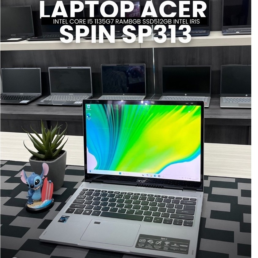 LAPTOP ACER SPIN SP313 INTEL CORE I5 1135G7 RAM8GB SSD512GB