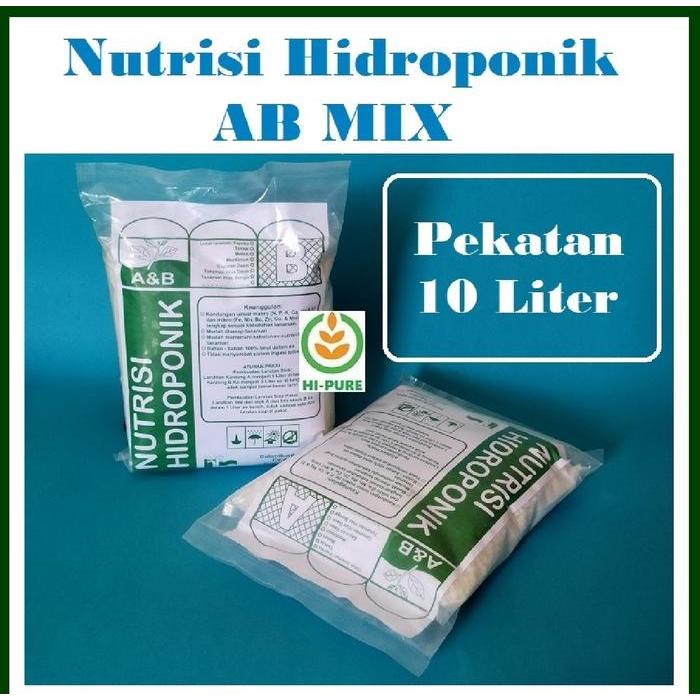 NUTRISI Pupuk Tanaman HIDROPONIK AB MIX MURAH SAYURAN DAUN TOTAL PEKATAN 10 LITER UNTUK 1 TON AIR TA