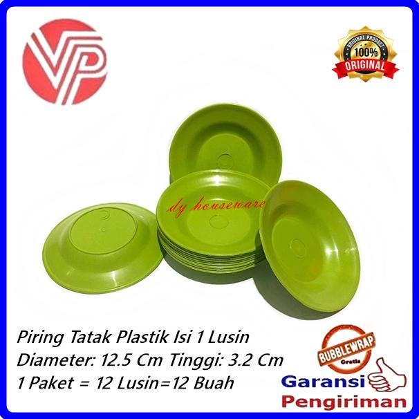 Piring Tatak Gelas Piring Plastik Kecil 5 Inchi ( Harga 1 Lusin )