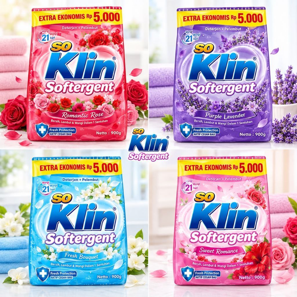 Soklin Deterjen Bubuk Softergent Detergen Bubuk SoKlin 5000 / Soklin Deterjen Bubuk