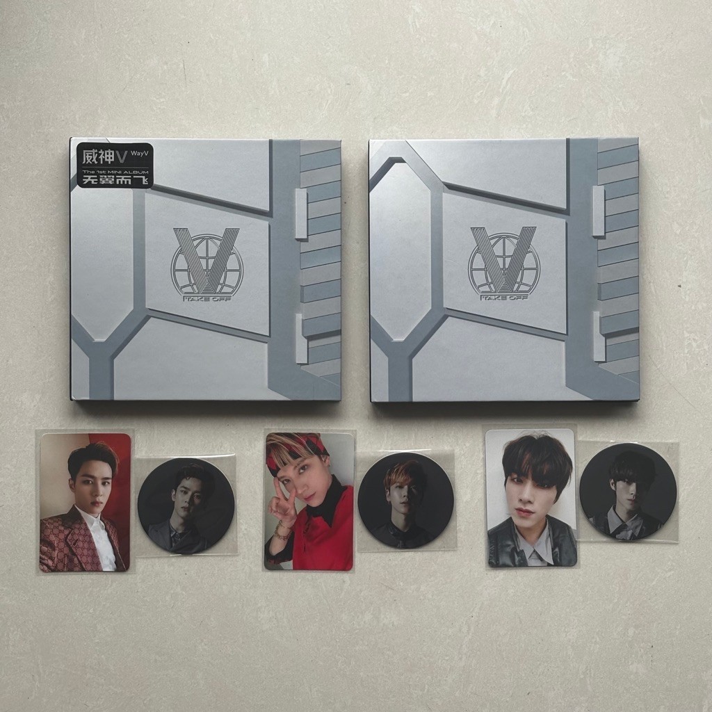[READY FULL COMPLETE SET UNSEALED] WayV 1st Mini Album Take Off (Photocard Circle Card Kun, Ten, Xia