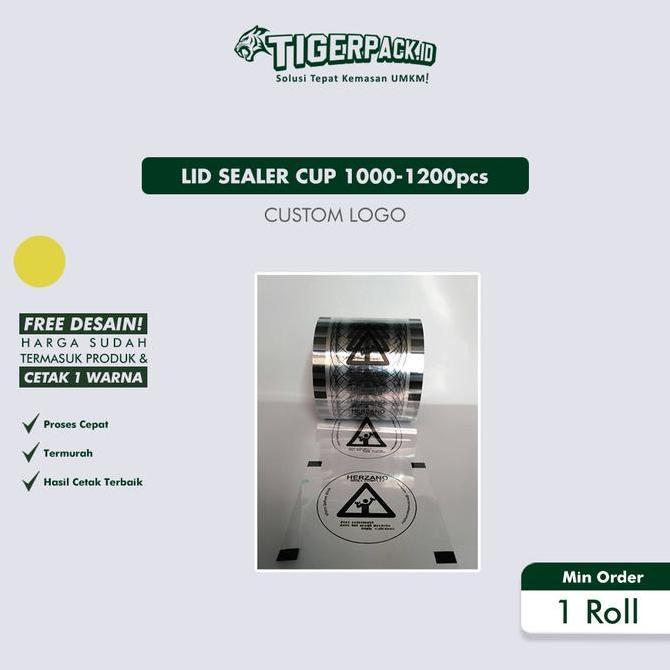 Lid lid Sealer Cup Sablon Logo