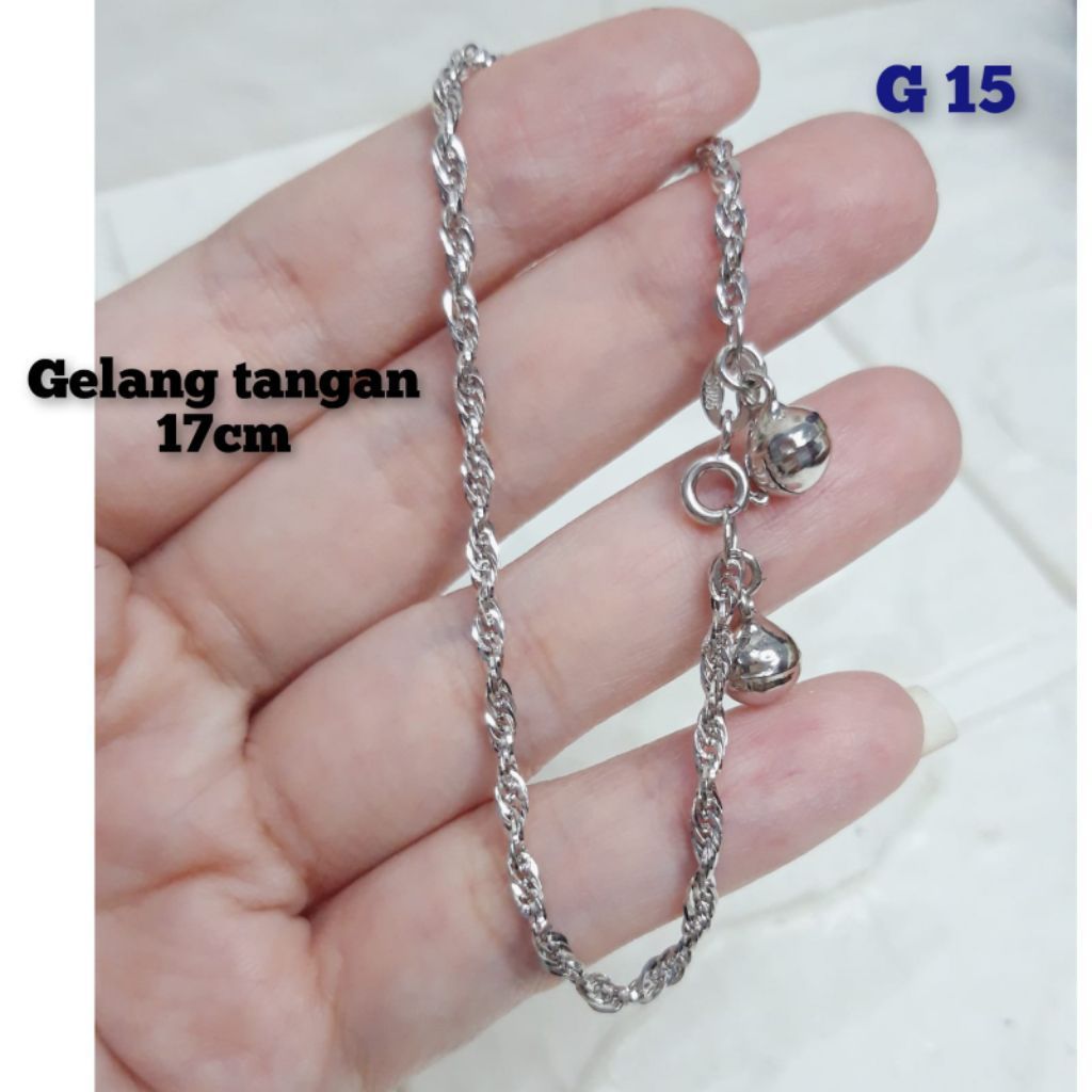 GELANG TANGAN TAMBANG PERAK ASLI 925
