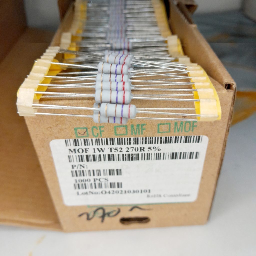 resistor 1w 270r 1watt 270 ohm 5% original taiwan