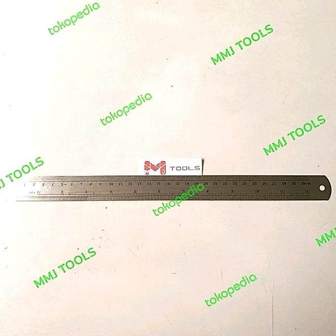 Penggaris Besi 30cm - Mistar besi 30cm