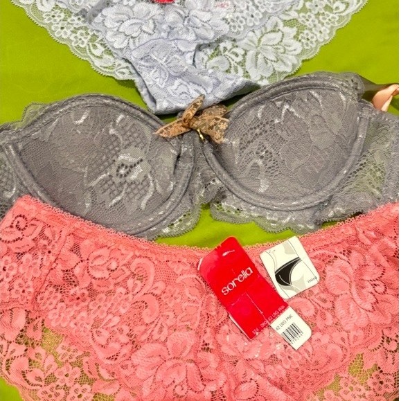 Bra dan Panty Sorella New Size 32B dan Size M TAKE ALL