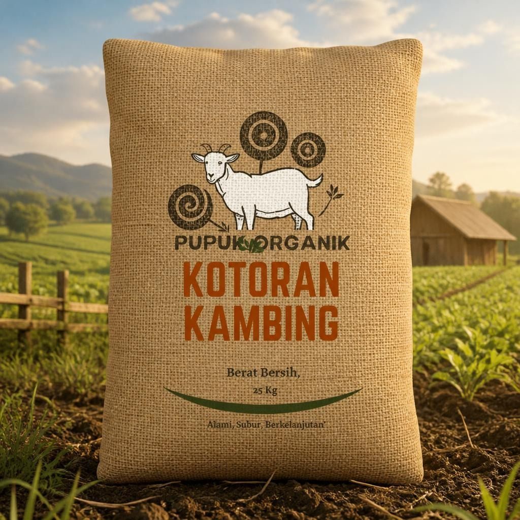 Pupuk Buah dan Sayur Karung 25 KG Pupuk Organik Pupuk Kandang Kohe Kambing Kering