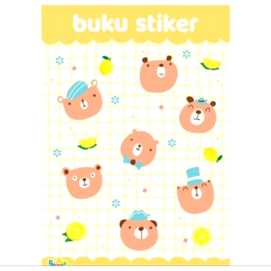 Buku sticker buku stiker anak polos kosongan