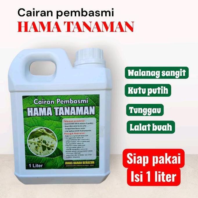 Cairan pembasmi hama tanaman/pembasmi kutu kebul,walang sangit,tungau,ulat isi 1 liter (siap pakai)