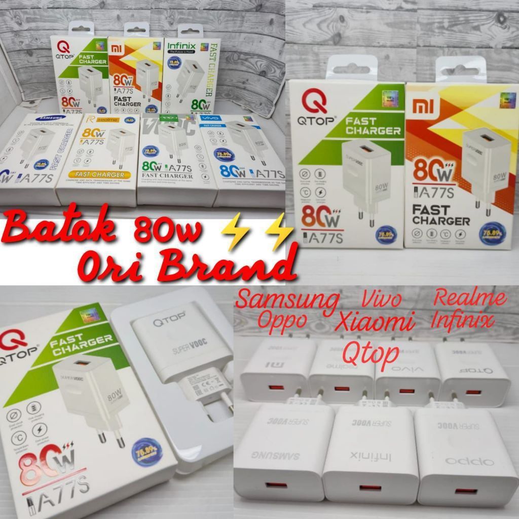 Kepala Charger / Batok Charger 80W Original Branded
