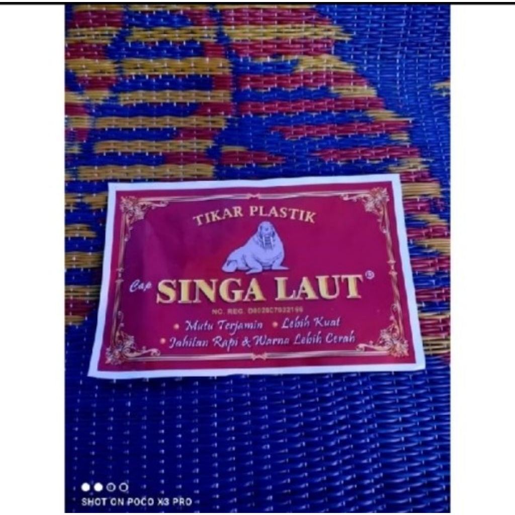 Tikar Plastik Singa Laut Jumbo 3 m x 4 m Samak