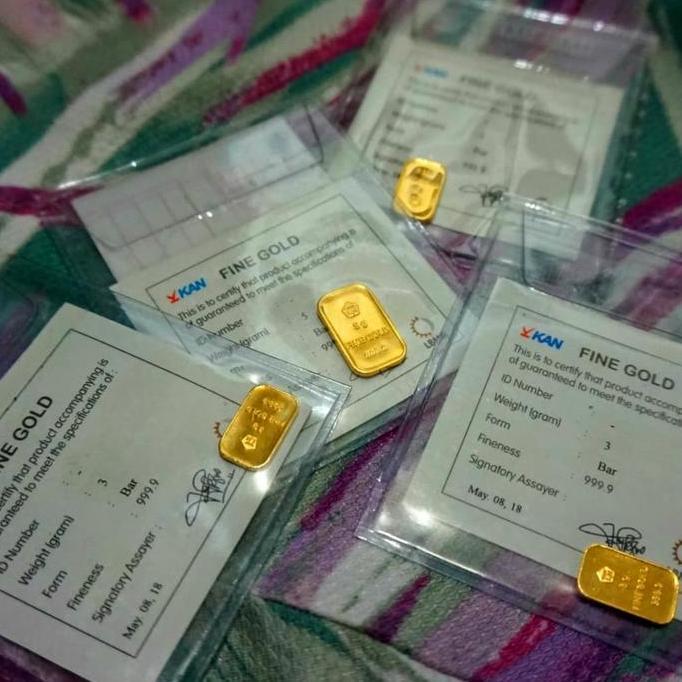 Terlaris Emas 3 Gram Batangan Pt. Antam