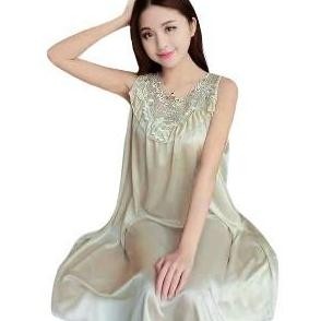 Linge- [ Happy Girl Shop ] Piyama Sleepwear Model Daster Panjang Jumbo Nita Desa Front Deep Corak Fl