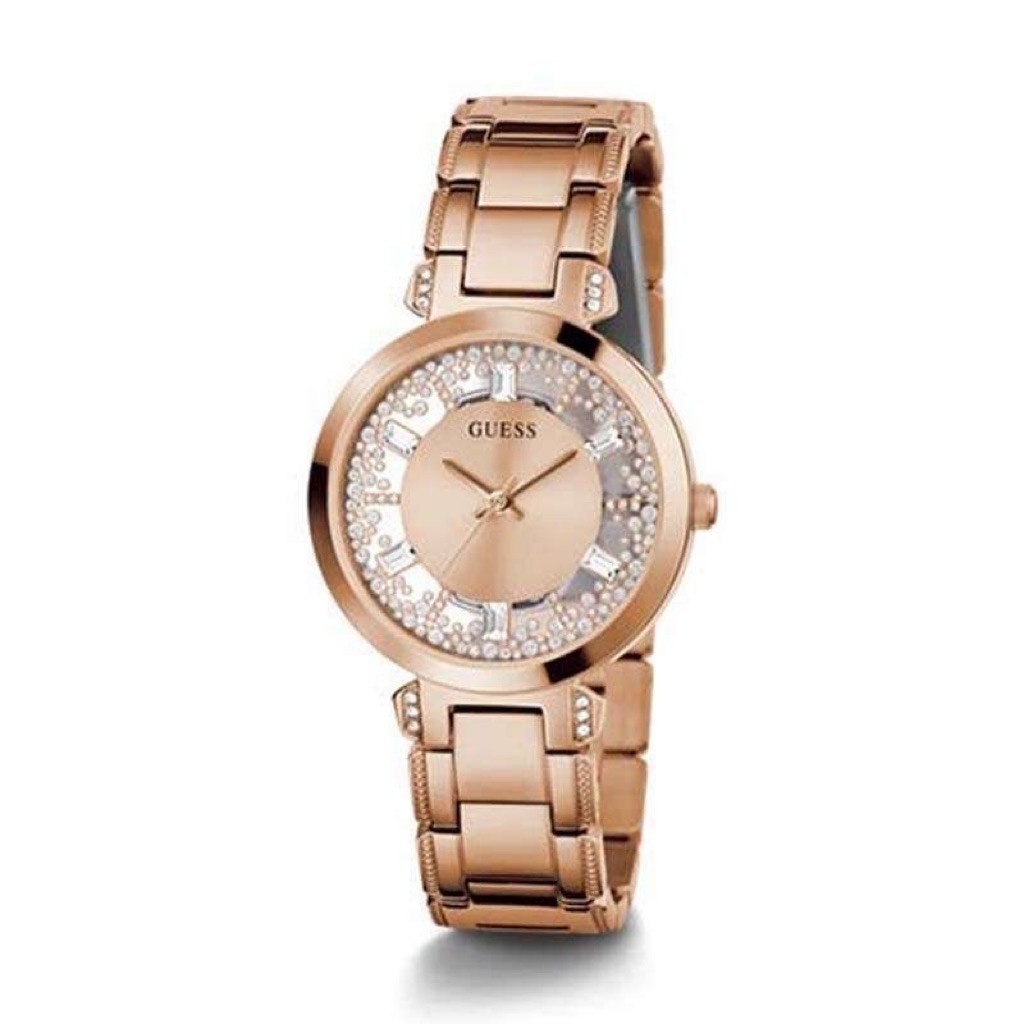 Guess Watches GW0470L3 Original CRYSTAL CLEAR Jam Tangan Wanita Rose