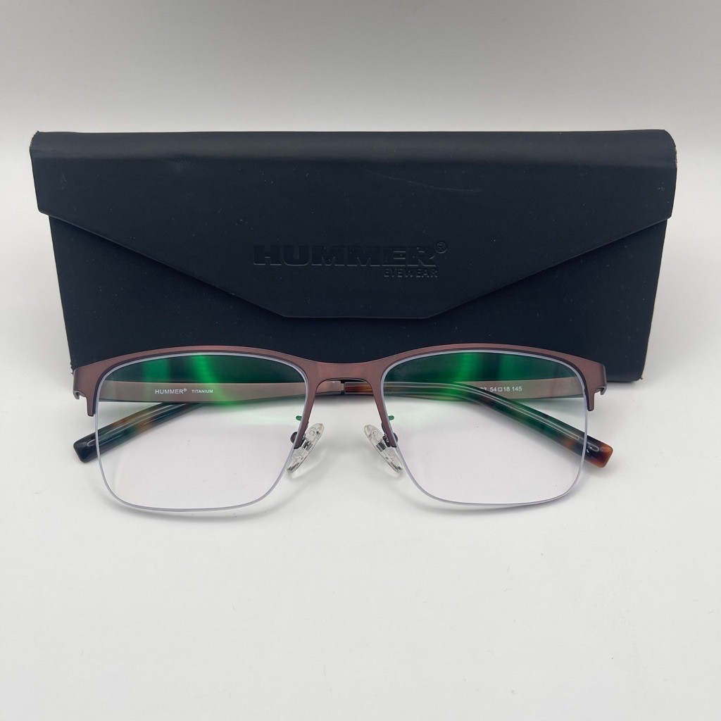 FRAME KACAMATA HUMMER HM826T TITANIUM HALF FRAME