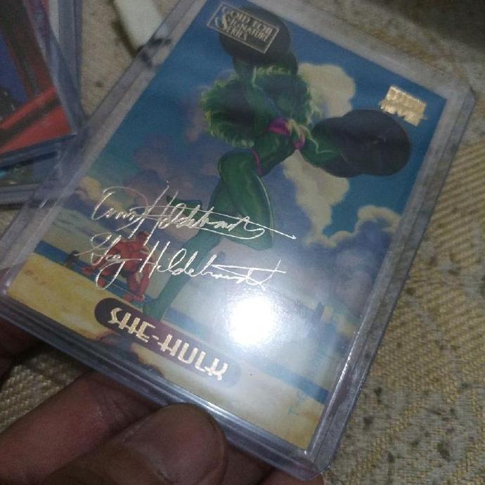 KARTU MARVEL GOLD FOR SIGNATURES SERIES SHE HULK | SUPER RARE HOBBY99