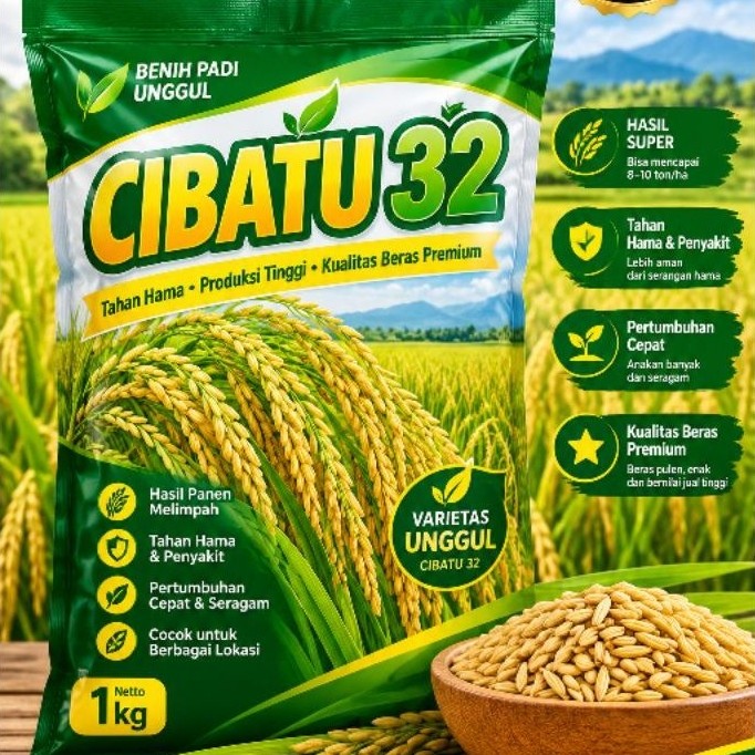 Benih Padi Cibatu 32 Pilihan Petani – Bibit Padi Berkualitas